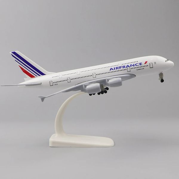 Aeronave Modle Metal Avião Modelo 20cm 1 400 Francês A380 Metal Réplica Material de Liga Simulação de Aviação Decoração de Presente de Aniversário Infantil 231208