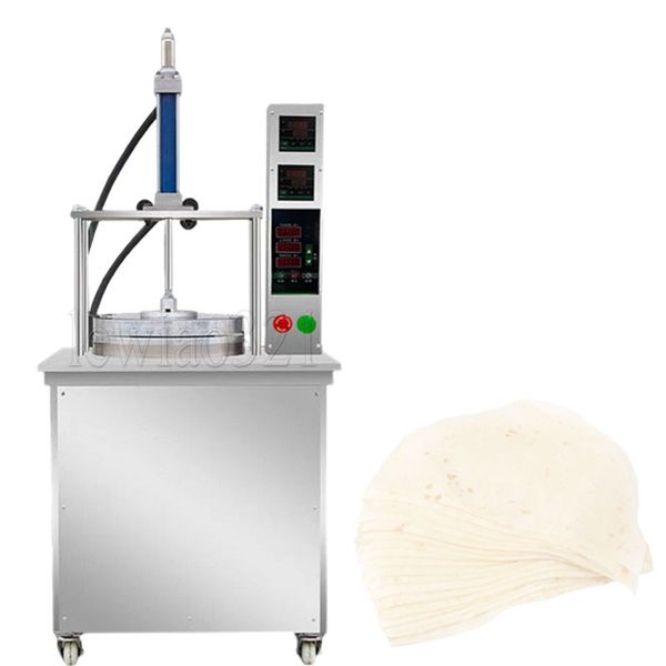 Máquina elétrica de aço inoxidável para massa de pizza, máquina cortadora de massa, tortilla