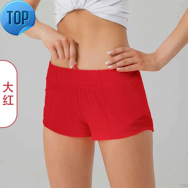 Pantaloncini caldi Hotty sportivi traspiranti ad asciugatura rapida Intimo da donna Tasca tinta unita Pantaloni fitness da corsa Princess Sportswea