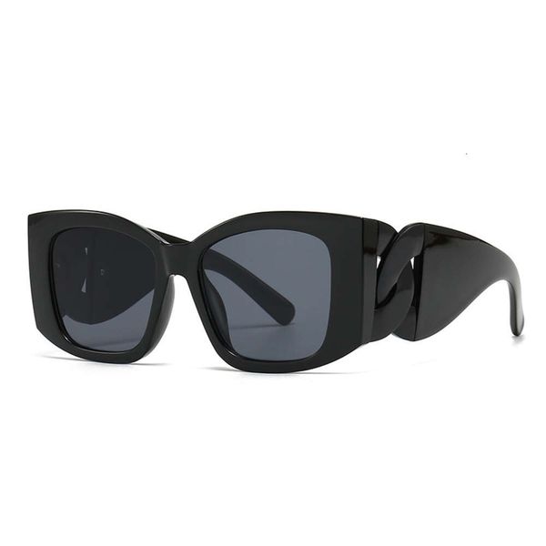 23043 Nova moda grande quadro olho de gato Instagram óculos de sol feminino sentimento cruz de alta qualidade