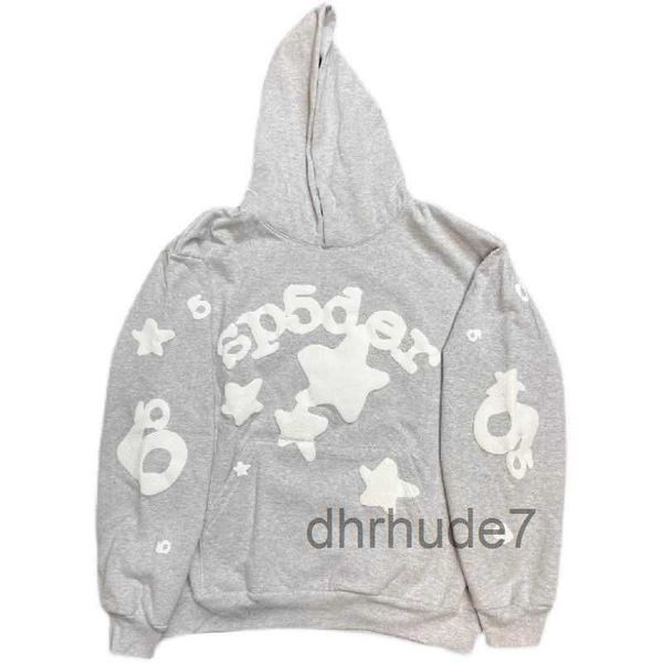 2023Herren Hoodies Sweatshirts Grau Sp5der Hoodie Web 555555 Young Thug Spider Männer Frauen 1 Weiße Pullover Lose Kapuze OLWF