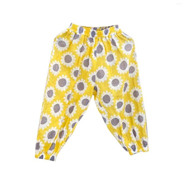 Pantaloni Bambino Bambini Neonate Ragazzi Cotone Pois Lino Elastico Pantaloni lunghi basic Bloomer Joggers casual Taglia 7 Abiti