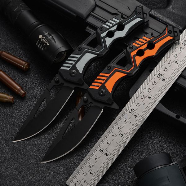 ZK20 Couteau pliant à manche en aluminium imprimé en 3D, couteau pliant multifonctionnel de survie d'urgence en plein air, couteau de poche à lame 3Cr13