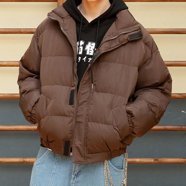 Мужские куртки LAPPSTER Мужские толстые большие карманы с пузырьковым пальто Зимние мужские коричневые теплые пуховики Пара негабаритных корейских модных парков 231208