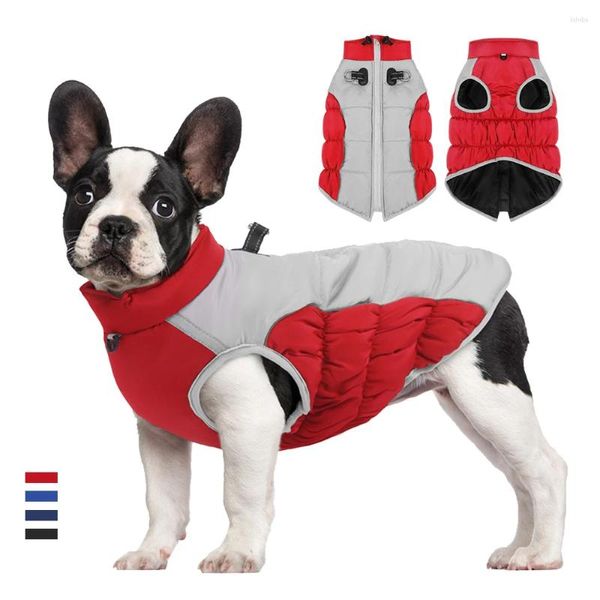 Одежда для собак, теплая и ветрозащитная пуховая парка для собак больших и средних размеров, светоотражающая хлопковая куртка, зимняя куртка для домашних животных