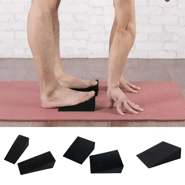 Blocchi Yoga Bordo inclinato con cuneo in schiuma EVA Tavole inclinate elasticizzate Blocco estensore per polpacci Barella per piedi per piedi Accessorio fitness