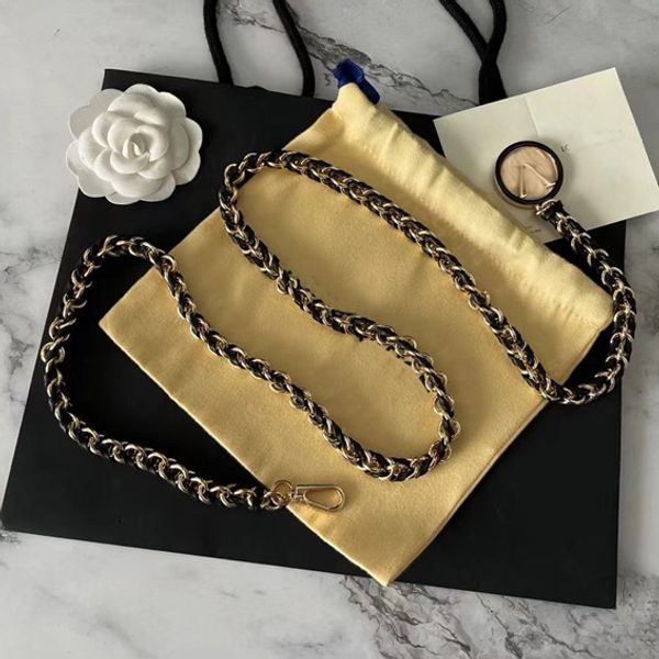 Designer mulheres vintage cintos de corrente de couro preto carta de ouro v corrente para mulheres vestido de carta luxo ajustável senhora clássico padrão cintura cinto