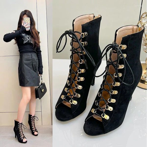 Sapatos de vestido de alta qualidade Mulheres Stiletto Sandálias Apontadas Toe Cor Sólida Back Zipper Sexy Senhoras Moda Venda Salto Grande Tamanho