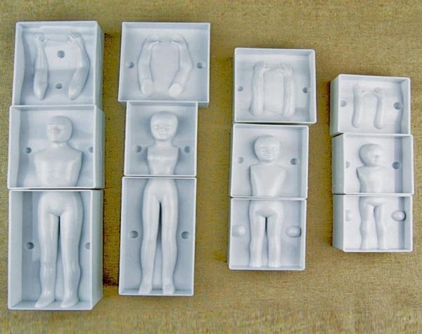 Fondant 3d pessoas bolo figura molde família conjunto de corpo humano decoração molde para criar homens mulheres crianças menina boy6453206