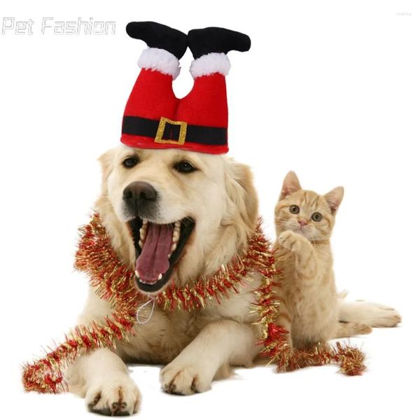 Abbigliamento per cani Cappello natalizio per animali domestici Babbo Natale per gatti Cani Cucciolo Decorazione natalizia Anno Forniture per feste Costume