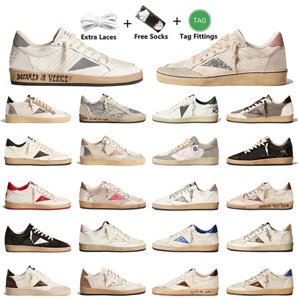 Designer-Platform-Schuhe, Superstar-Schuh, Ballsterne, Schwarz, Weiß, Silber, luxuriöse klassische Loafer, lässige flache Turnschuhe, Dhgate-berühmte Marke für Herren und Damen, Italien-Trainer