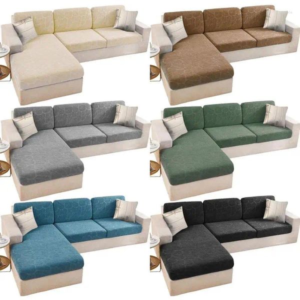 Coprisedie Fodera per divano super elasticizzata Spandex Antiscivolo Protezione morbida e lavabile per mobili Copertura all-inclusive per bambini Animali domestici
