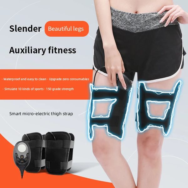 Çekirdek abdominal eğitmenler EMS elektrik kas stimülatör masajcı fitness tens anti selülit anti -bacaklar Kemer zayıflama uyluk vücut geliştirme bandı 231211