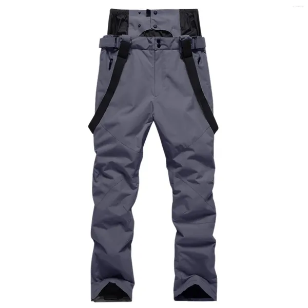 Calças masculinas homens e mulheres com os mesmos amantes outono inverno grosso quente solto térmico ski wear snowboard macacão à prova de vento roupas