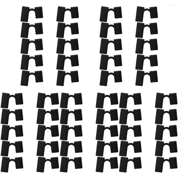 Set di stoviglie 50 pezzi Porta bacchette in plastica Clip per allenamento Morsetto per posate Bacchette durevoli Morsetti per aiutanti Coperture Set di strumenti