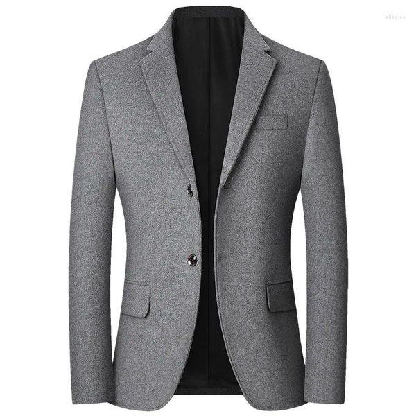 Ternos masculinos homens blazers casacos de cashmere casual casual de boa qualidade masculino slim fit jackets 4xl