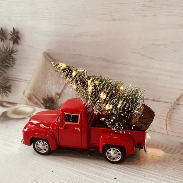 Other Event Party Supplies 2023 Year Navidad Christmas Trucks Ornaments Gifts for Kids Xmas Tree Car Natale Decorations Home 231212