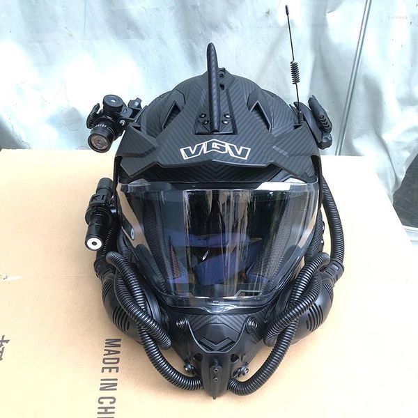 Caschi moto per casco da rally DLD Professionale fuoristrada da corsa su strada completo con registratore di guida Laser Bluetooth