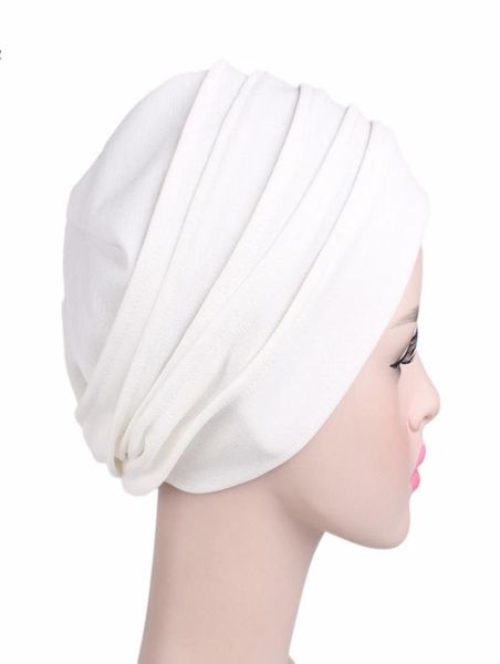 Elastische Mode Turban Hut Einfarbig Frauen Warme Winter Kopftuch Motorhaube Innere Hijabs Kappe Moslemisches Hijab Femme Wrap Kopf Beaniesku9405155