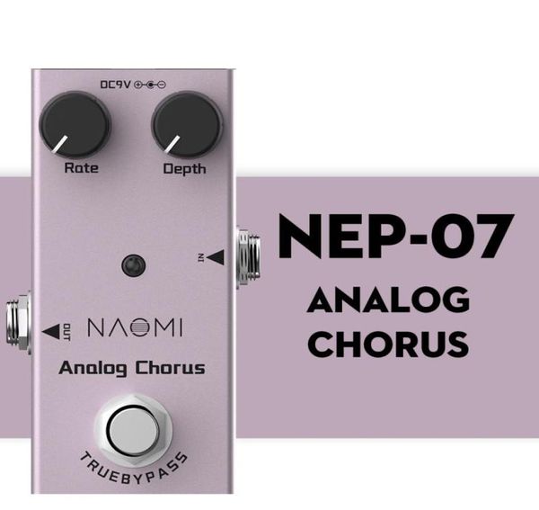 NAOMI Analog Chorus E-Gitarren-Effektpedal Analog Chorus True Bypass Aluminiumlegierungskörper2238899