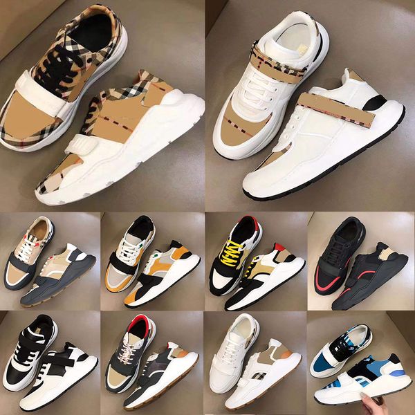 Designer-Schuhe, karierte Schuhe, Herren und Damen, gestreift, Sneaker, klassische Plateau-Vintage-Sneaker, Schattierungen, flache Schuhe