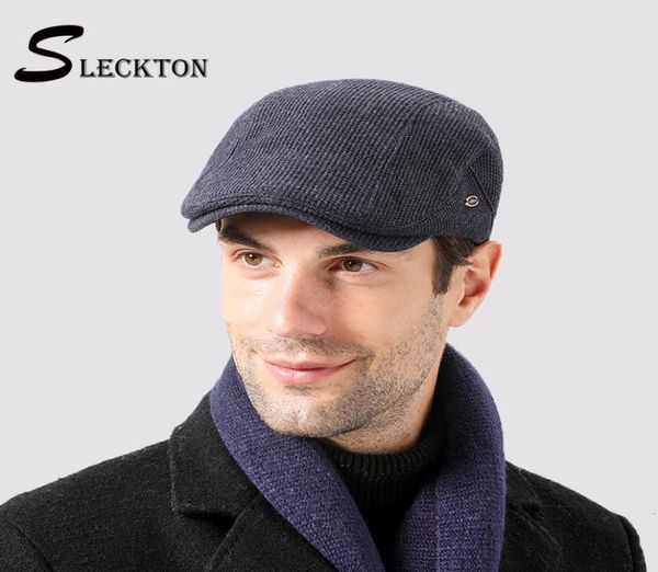 Sleckton 2020 Cappelli invernali per uomo Berretti di alta qualità Berretto moda strillone Velluto per tenere al caldo Cappello papà Berretti piatti francesi9255119