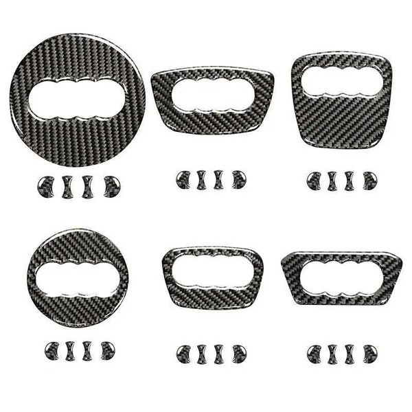 Auto Lenkrad Ring Trim Carbon Faser Aufkleber Abdeckung Dekoration Auto Zubehör Für Audi A4 B8 8K A6 C6 4F Q5 8R Q7 4L A3 8V