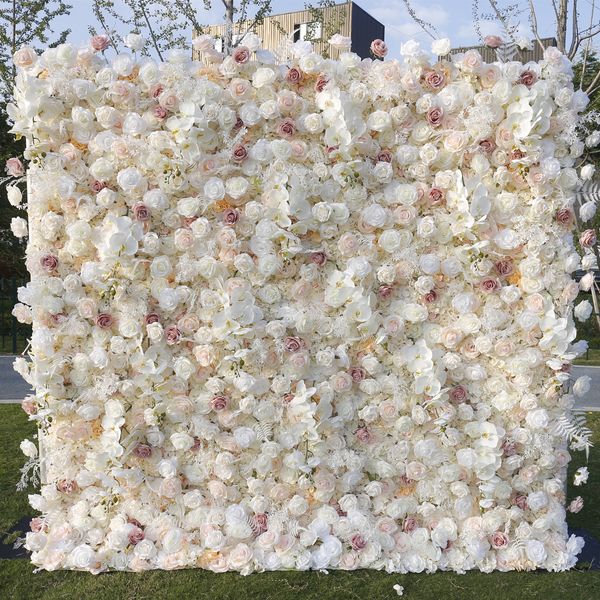 5d rosa peônia hortênsia pano enrolar flor tecido de parede pendurado cortina planta parede evento festa casamento pano de fundo decoração prop