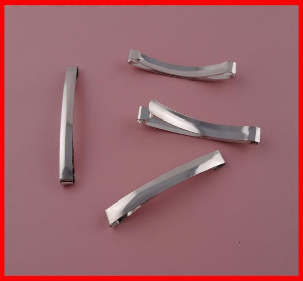 20pcs gümüş kaplama 8mm80cm 315 Quet Metal Slayt Saçkağı