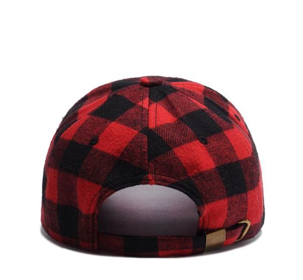 cappello a cilindro scozzese nero e rosso in cotone ballerino men039s berretto da baseball cappello coreano summer3031262