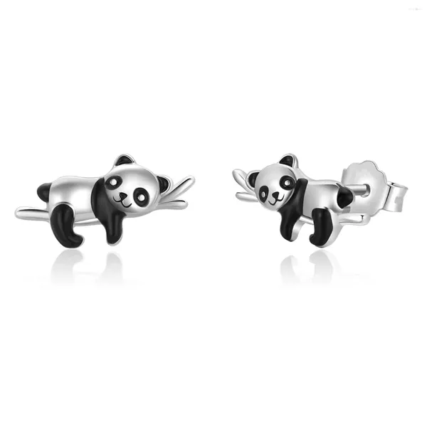 Brincos Ity Explosão Modelos Panda Ear Studs Bonito Animal Banhado A Prata Jóias Presente Para Menina Mulher Orelhas Sensíveis