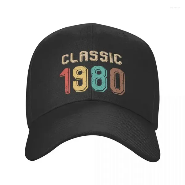 Ball Caps Kişiselleştirilmiş Vintage Classic 1980 Beyzbol Hip Hop Kadın Erkekler Ayarlanabilir Kamyon Şapkanı Summer