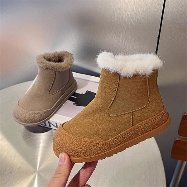 Kinder Martin Boots Herbst/Winter New Fashion College Jungen und Mädchen sowie Samt warme Schneestiefel