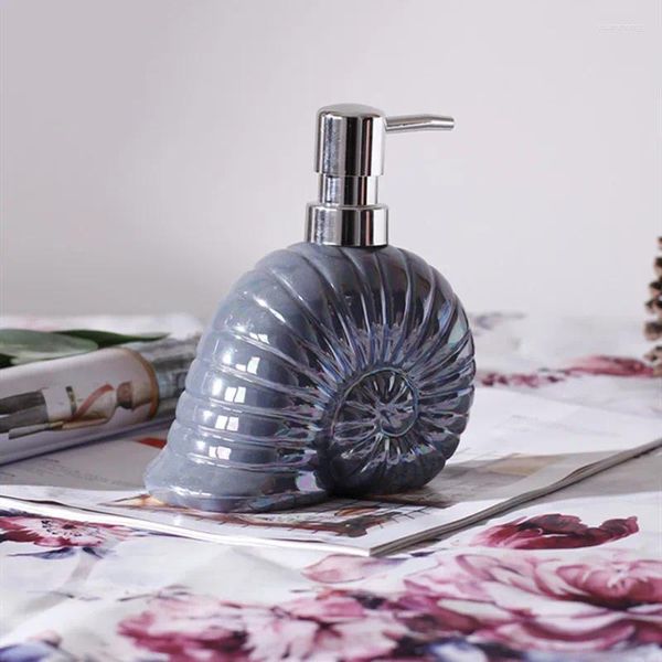 Dispenser di sapone liquido Bottiglie di ceramica da bagno di lusso leggero Bottiglie di pompa vuote Shampoo Contenitore di gel doccia Cucina