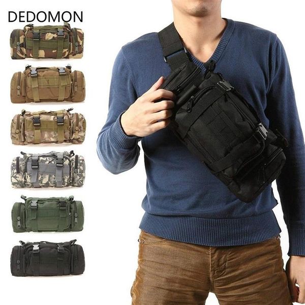 Zaino tattico militare da esterno 3L Molle Assault Fotocamere reflex Zaino Borsone da viaggio Borsa da viaggio per escursionismo da campeggio2321