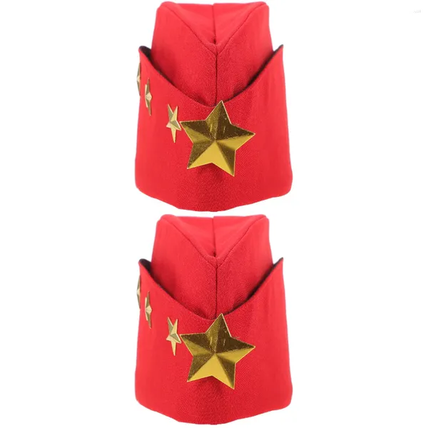 Berets 2 Count Bootskappe Kapitän Hut Dekoration Halloween Kostüme Männer Sailor Stewardess Party Hüte Leinwand Mann Cosplay Outfits