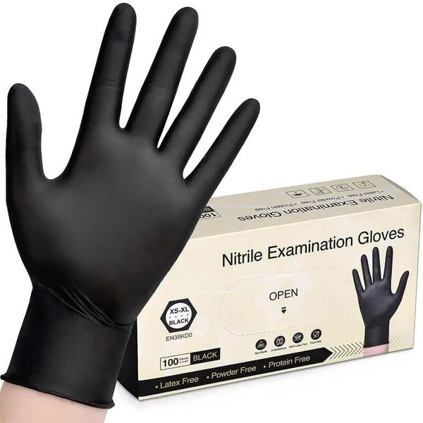 Andere Housekeeping Organization rosa Nitril-Einweghandschuhe strukturiertes Latex puderfrei zum Kochen Reinigen Küche Haushaltsmechaniker 100 Stück XSL 231212