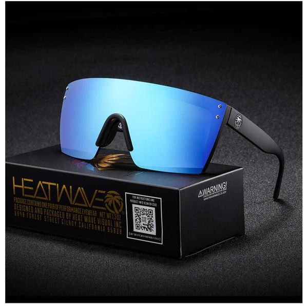 Heißverkaufte Fahrradbrille, hochwertige Echtfolie, Outdoor-Sport-Hitzewellen-Sonnenbrille, schillernde Farben