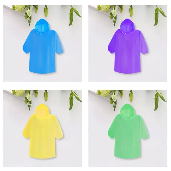 Regenmäntel 7 teile/satz Einweg Regen Ponchos Für Kinder Kind Verdickte Mit Kapuze Regenbekleidung Outdoor Camping Notfall Mantel