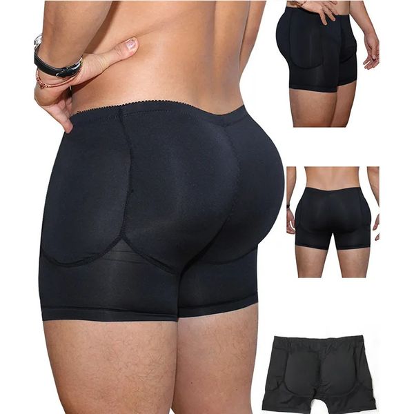 Erkek termal iç çamaşırı shapewear erkekler vücut şekillendirici kalça pedi doldurma popo kaldırıcı oluşturucu sahte göt yastıklı külot şort erkek artı boyutu S6XL 231212