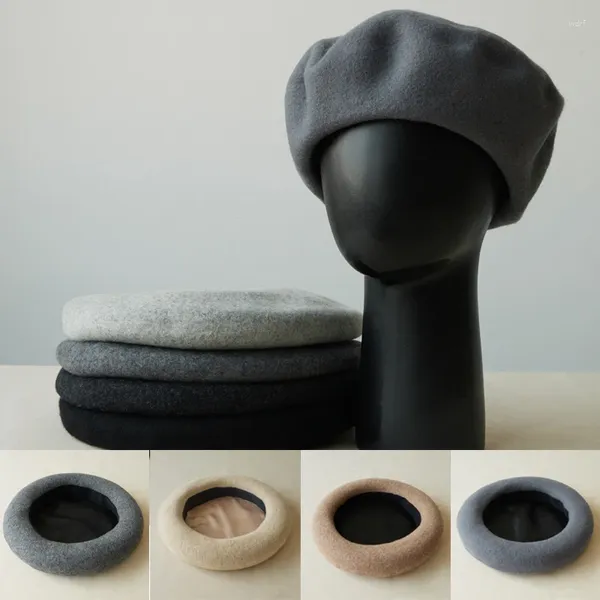 Береты 2023, винтажные стильные французские шапки, теплые женские элегантные стильные шерстяные береты, роскошные дизайнерские вечерние кепки для взрослых для мужчин и женщин