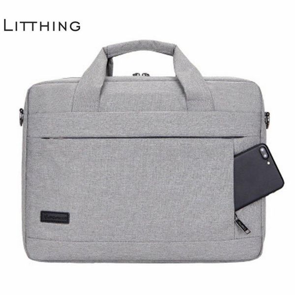 Litthing Bolsa para laptop de grande capacidade para homens e mulheres Pasta de viagem Bolsa para notebook para 14 15 polegadas Macbook Pro Pc J190721314V