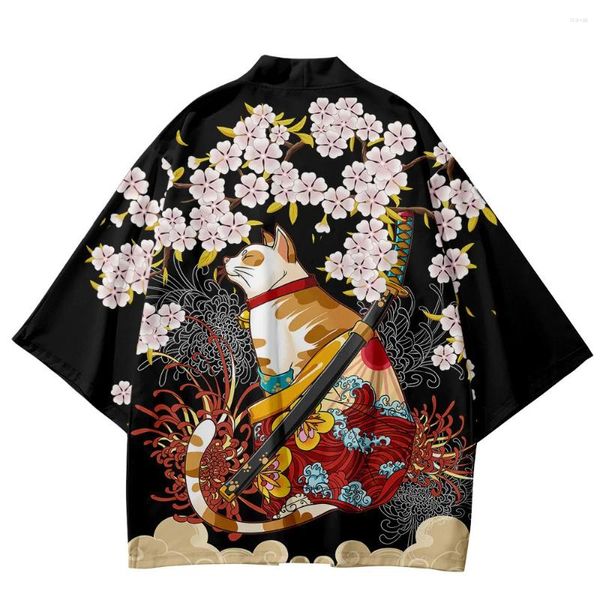 Camicie casual da uomo XXS-5XL T-shirt manica corta con stampa giapponese da uomo Vintage Family Wear Cue Cartoon Kimono Camisetas