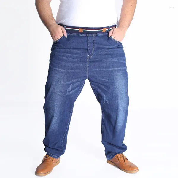 Jeans da uomo autunno larghi larghi dritti modelli autunnali e invernali pantaloni casual di grandi dimensioni