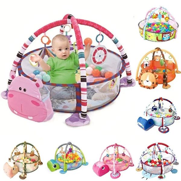 Spielmatten 3 in 1 Matte für Kinder Schildkröte Lernmatte Krabbeldecke Säuglingsspielteppich Kinder weiche Aktivitätsmatte Fitnessstudio Baby Tapete Infantil 231212