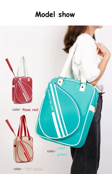 Conjuntos de tênis de mesa saco de badminton mochila feminina ombro único 2/3 peça corpo cruz portátil grande capacidade carry bag 231211