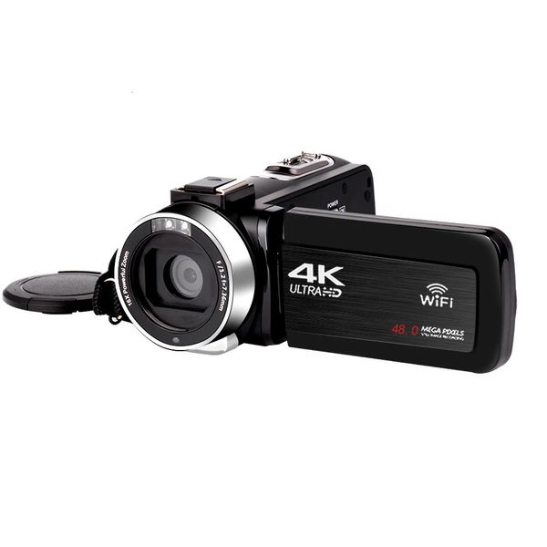 Câmeras de vídeo de ação esportiva Full 4K Vlogging Camera para YouTube Live Streaming Outdoor Digital Camcorder WiFi Webcam 48MP Blogger Recorder Pography 231212