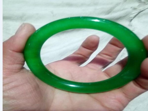 5660mm IMPERIAL VERDE NATURAL JADE BANGLE JADEITE PULSEIRA CHARME JÓIAS2199920