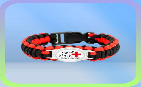 Neuer Stil RN Paracord Survival Geschenk für Freundschaft Damen Girl Ladies Bracelets 10pcslot3125358