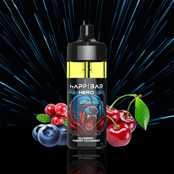 Happ Bar 12K Puffs Одноразовый вейп 12000Puffs E Papierosy 16ML Vaper Juice 2% 5% Strength Pod Device Vaper 10 фруктовых вкусов